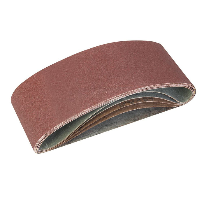 Sanding Belts 75 x 457mm 5pce - 40, 60, 2 x 80, 120G