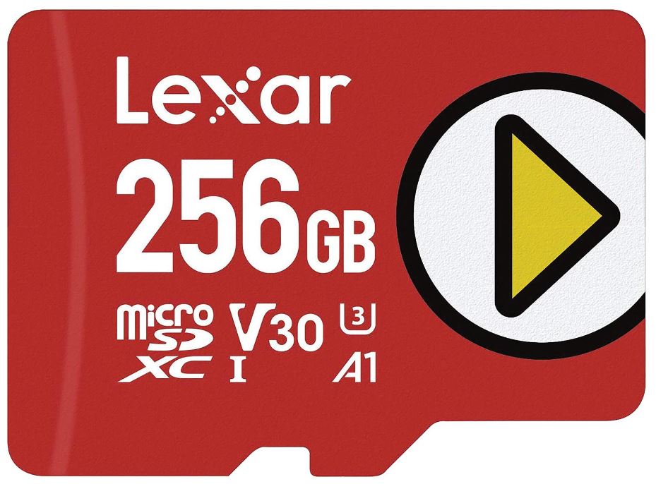 256GB Play MicroSDXC Card, Class 10 UHS-I U3 150MB/s