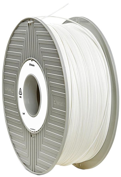 2.85mm White PLA Filament for 3D Printer, 119m Reel, 1kg
