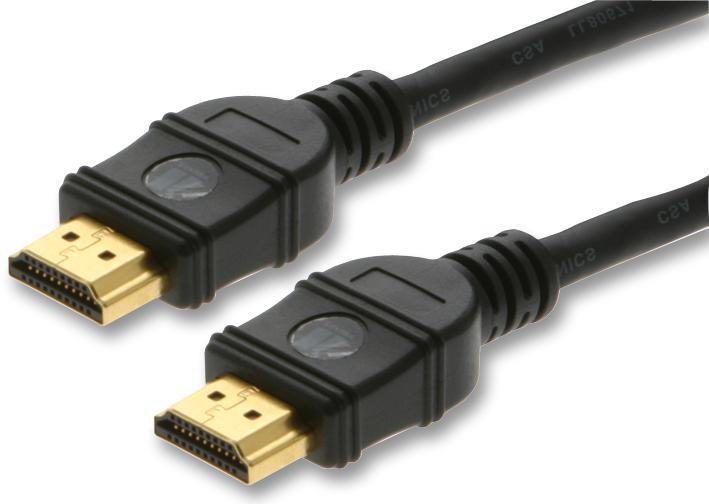 KRAMER Premium High Speed HDMI Lead Male to Male Gold Plated Connectors Black