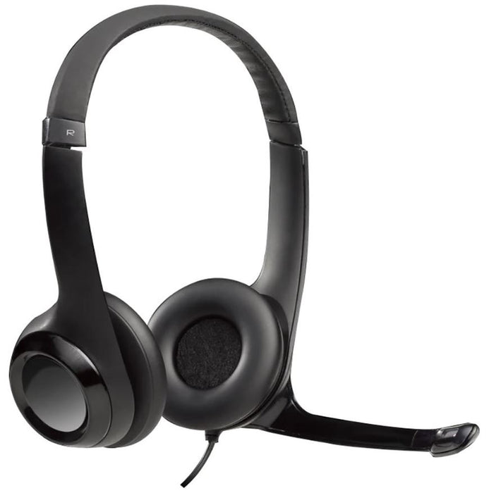 H390 USB On-Ear Stereo Headset, Black