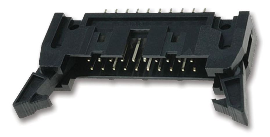 Header, Long Latch, Straight, 2.54mm, 34 Way