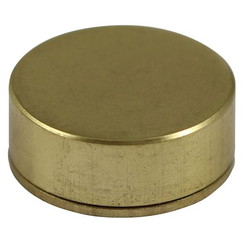 Threaded Screw Caps - Solid Brass - Satin