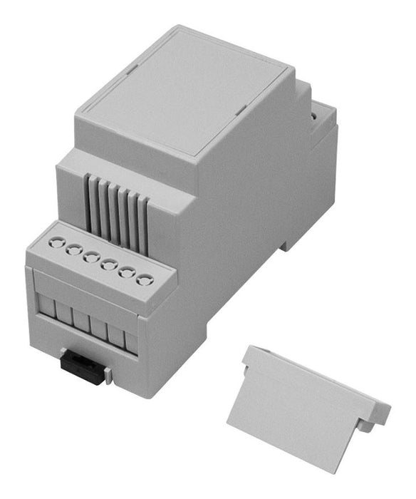 IP20 Polycarbonate DIN Rail Vented Module Box Enclosure Kit - 90x58x36mm