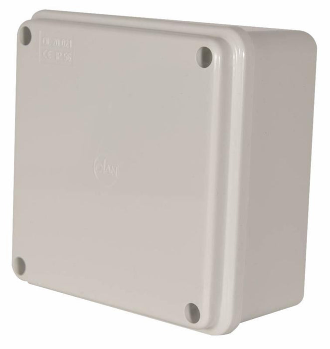 IP56 White Thermoplastic Junction Box Enclosure - 100x100x50mm