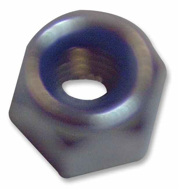 M4 BZP Steel Nylon Collared Lock Nuts, 100 Pack