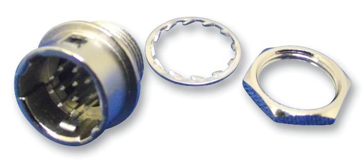 Receptacle, Pin Contacts, Push-Pull, 12 Way