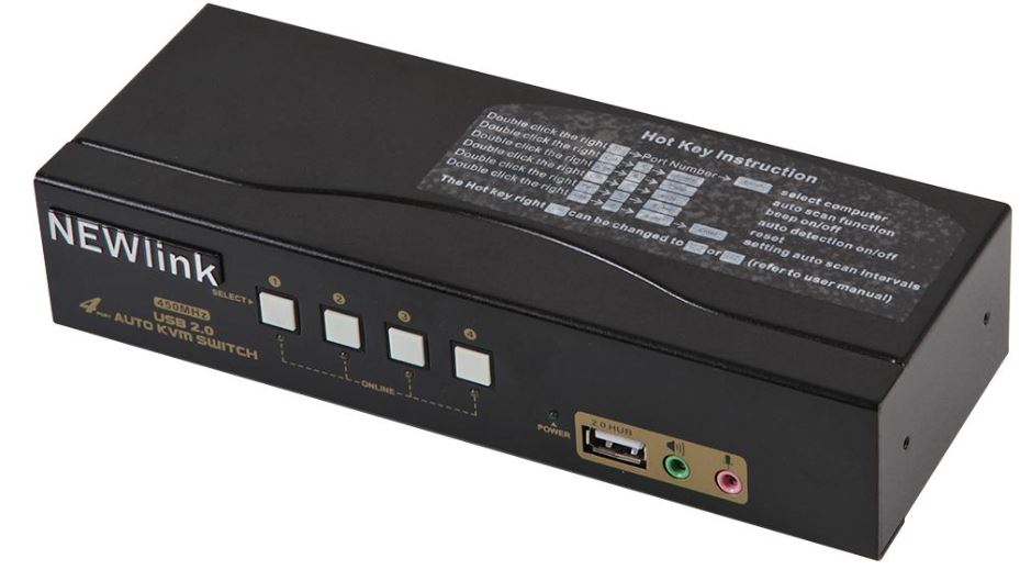 4-Port USB KVM Switch