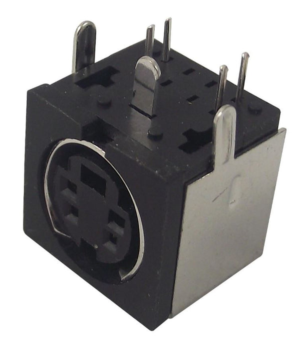 Socket, Mini-DIN, PCB, 4 Pin