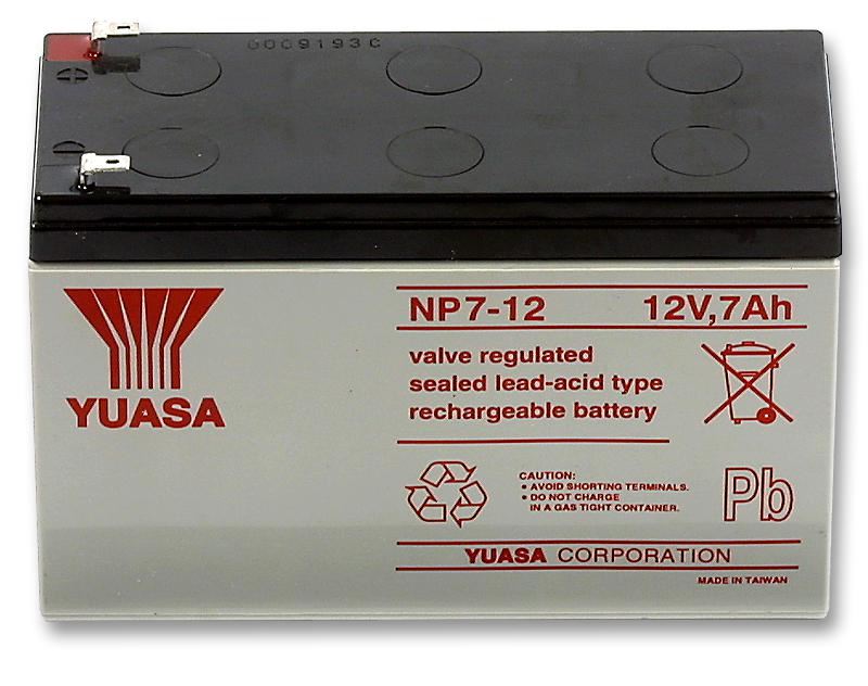 12V 7Ah NP Series Sealed Lead Acid Battery