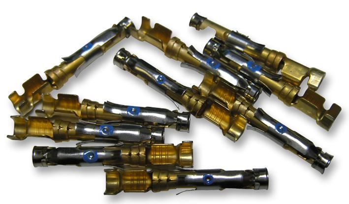 Crimp Sockets, Gold, 18-16AWG, 10 Pack