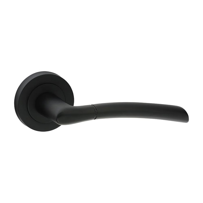 Shavington Lever On Rose Handles - Matt Black (Size 51mm - 2 Pieces)