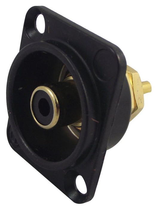 Phono D Socket, Black, Black