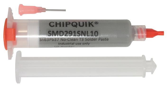 No-Clean Lead-Free Solder Paste Syringe with Plunger & Tip