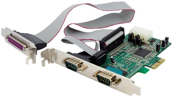 2S1P Native PCI-Ex Parallel Serial Combo Card with 16550 UART