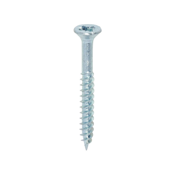 Twin Woodscrew PZ2 Countersunk Zinc