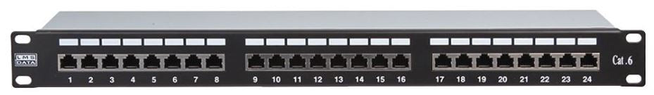 24 Port Shielded Cat6 Patch Panel