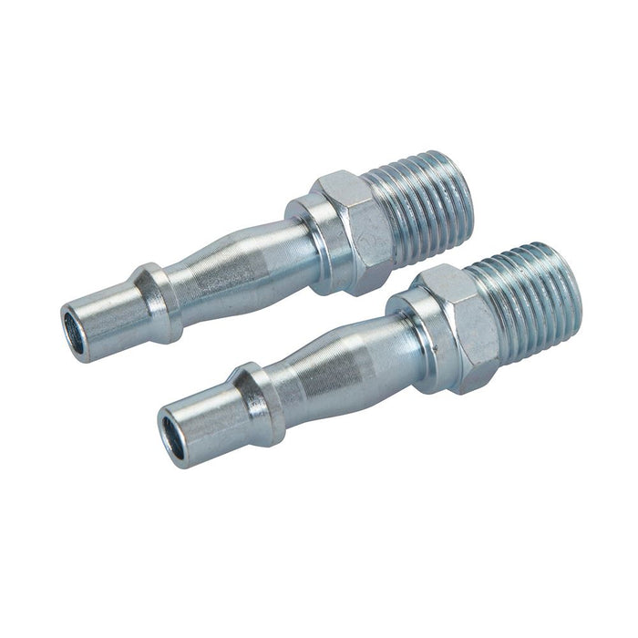 Air Line Bayonet Male Thread Coupler 2pk - 1/4" BSP