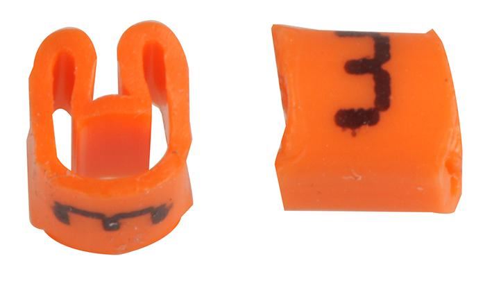 Cable Marker 3 Orange 100 Pack