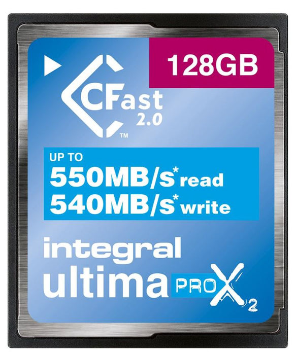 UltimaPro X2 CFast 2.0 Memory Card 540MB/s Write 550MB/s Read, 128GB