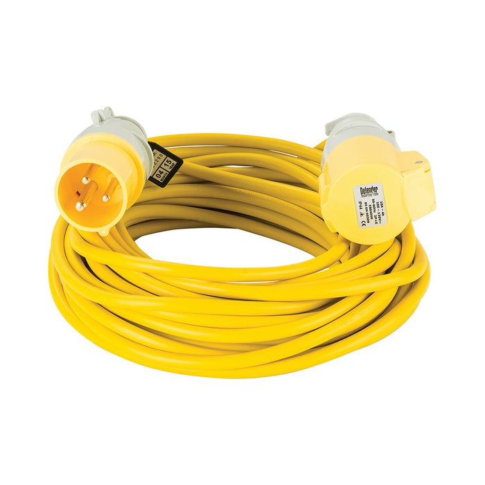 Extension Lead Yellow 1.5mm2 16A 14m - 110V