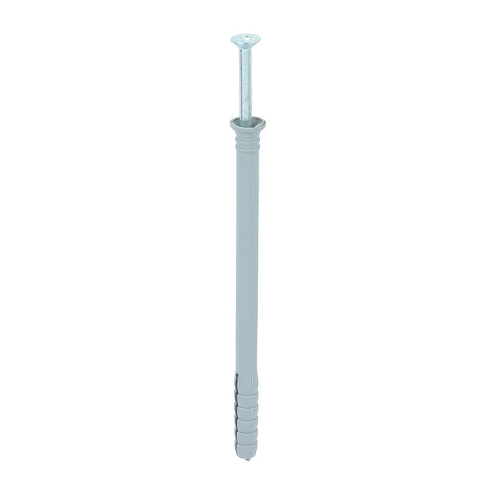 Nylon Hammer Fixings - PZ2 / PZ3 - Zinc. Various Sizes Available