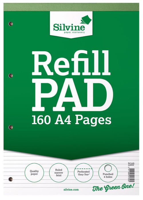 A4 Lined Paper Refill Pad - 80 Sheets
