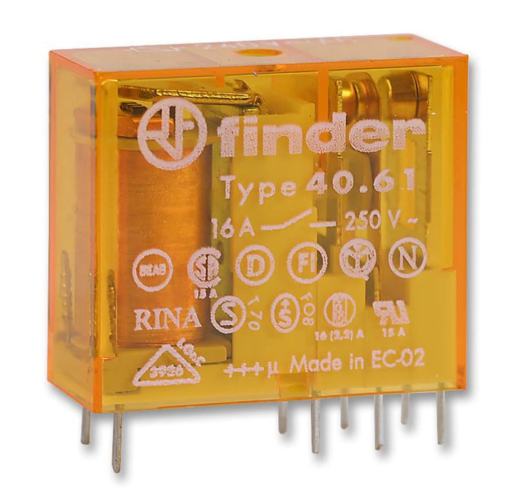 Relay, PCB 16A SPCO 240V ac