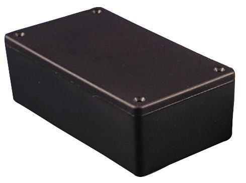 IP54 Black Flame Retardant ABS Enclosure - 123x83x56mm