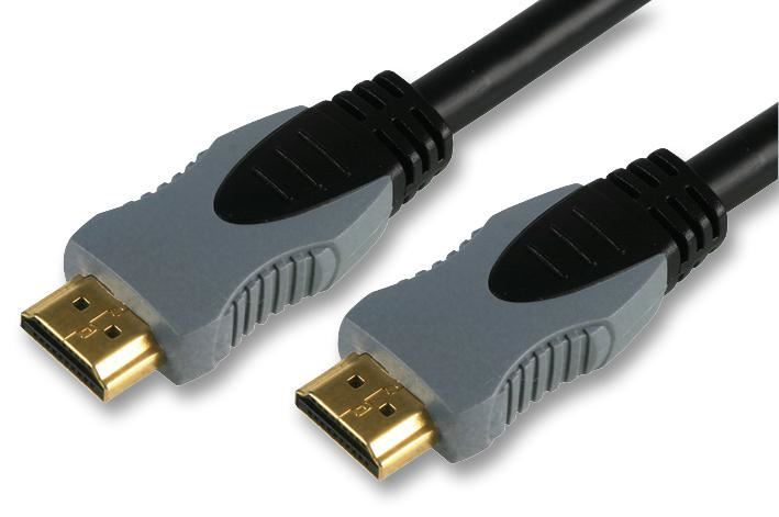 High Speed 4K UHD HDMI Lead, Gold Plated Connectors, Black