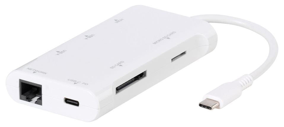 7-in-1 USB-C PD Multiport Adaptor with HDMI / LAN / Card Reader