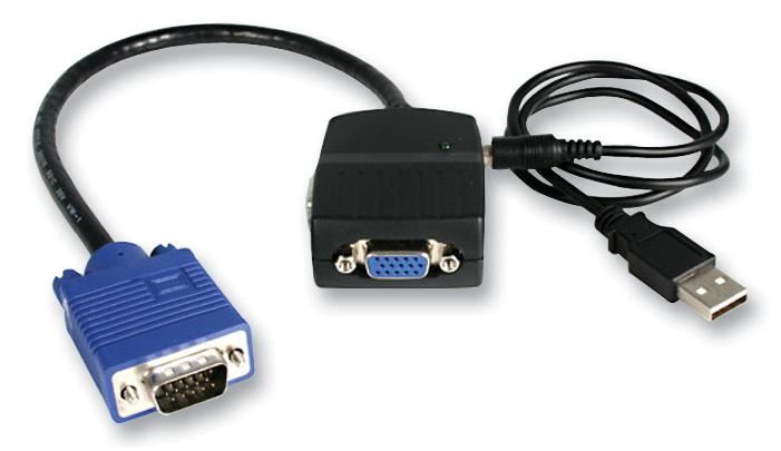 2-Port VGA Video Splitter, USB Powered