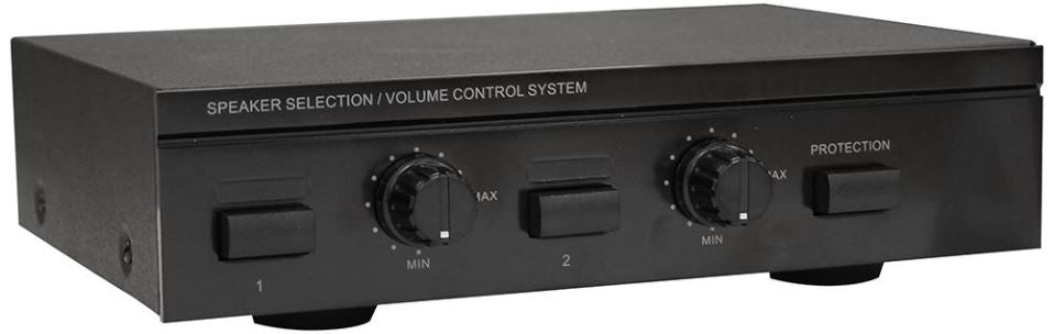 2 Way Stereo Speaker Switch with Volume Control