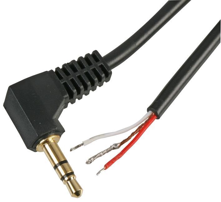 3.5mm Stereo Jack Plug to Free Bare Ends Lead