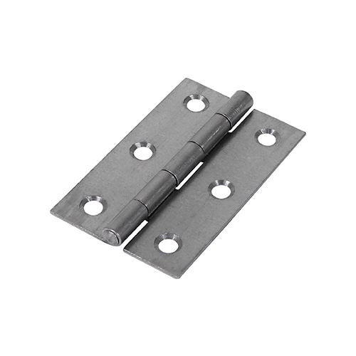 Narrow Uncranked Butt Hinge (5050) - Steel - 2 Pieces. Various Sizes