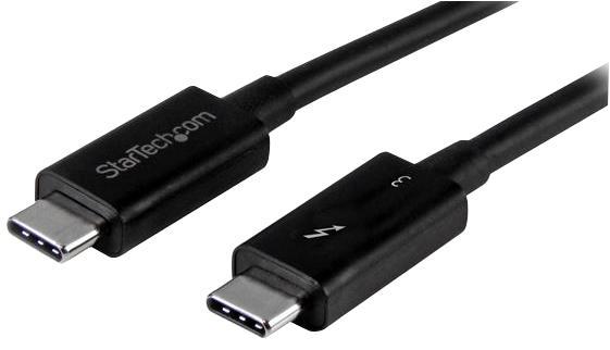 Thunderbolt 3 (USB-C) 40Gbps Male to Male Lead, 0.5m Black