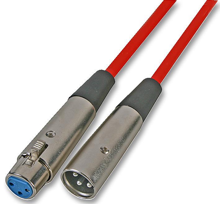 3 Pin XLR Male to Female Klotz Patch Lead 1m