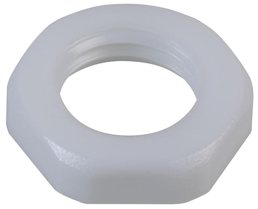 Nylon Lock Nut, White, Pack of 10