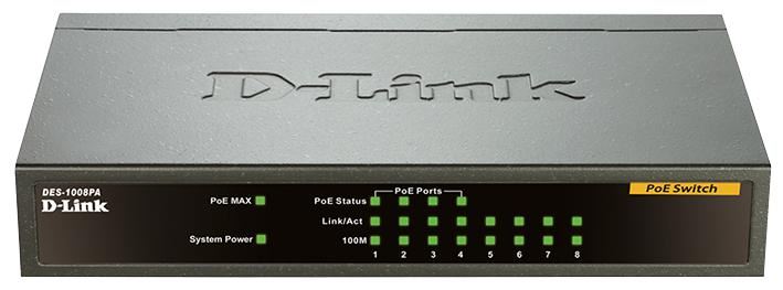 8-Port Fast Ethernet PoE Unmanaged Desktop Switch