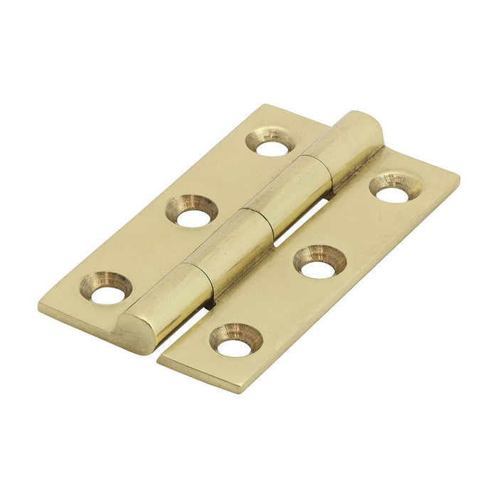 Solid Drawn Hinge - Solid Brass - Polished Brass