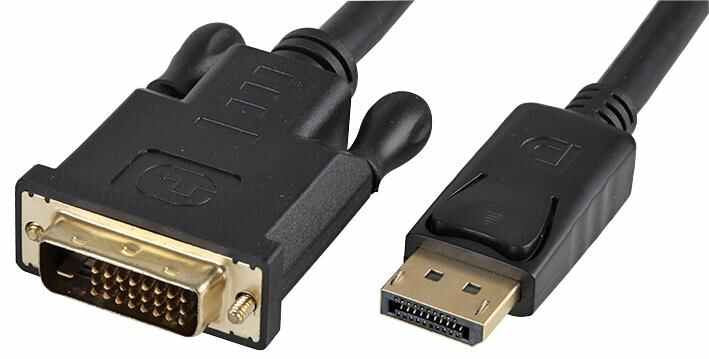 DisplayPort Male-to-DVI Male Lead