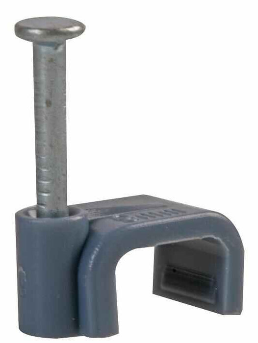 Cable Clips Grey for Twin & Earth Cable 100 Pack