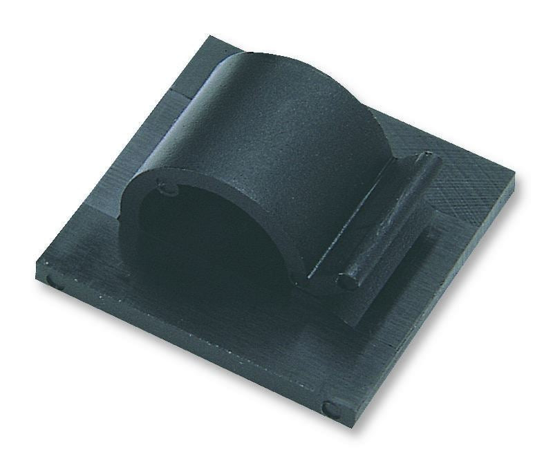 Adhesive Backed Nylon Cable Clamp Black 5mm 50 Pack