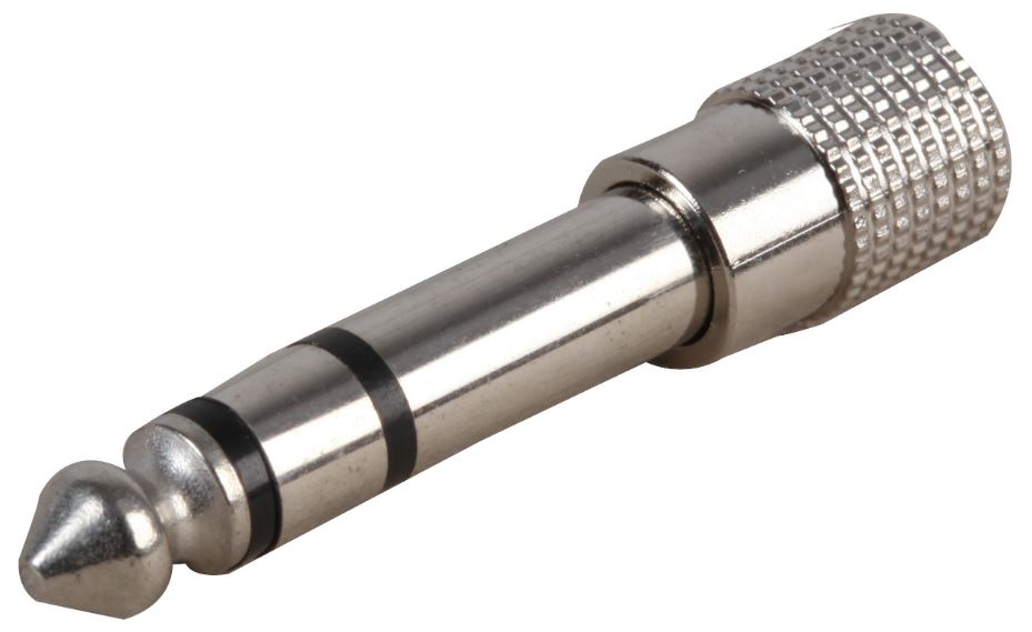 3.5mm Stereo Jack Socket To 6.35mm Jack Plug Adaptor