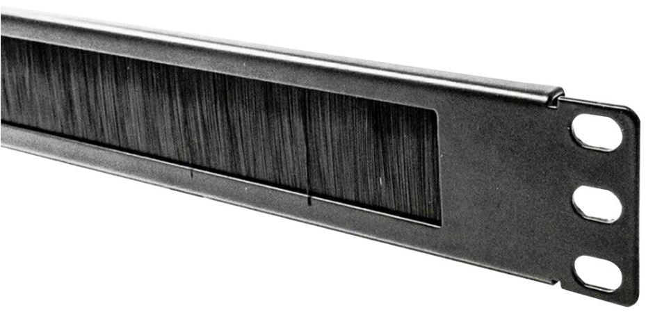 2U 19" Brush Strip Cable Management Panel