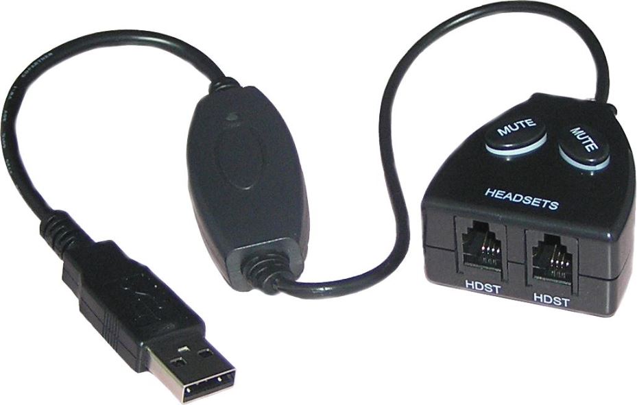 Headset Buddy Training Adaptor USB 2.0, Black