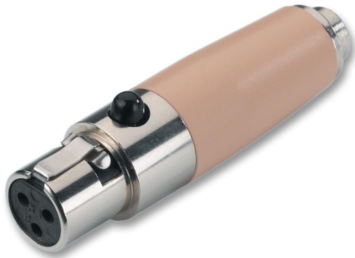 4 Pin Mini XLR Plug to 2.5mm Stereo Jack Socket Adaptor