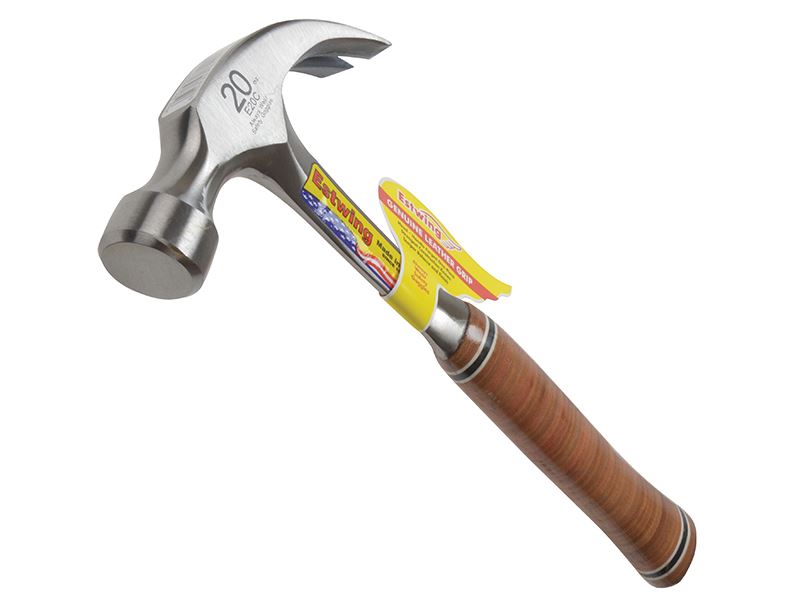 Curved Claw Hammer, Leather Grip