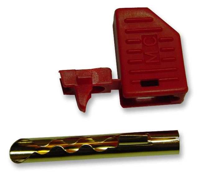 4mm Hollow Plug, Red, 2 Pack