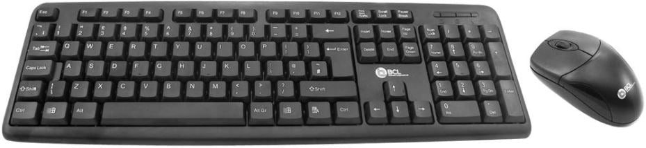 Wired USB Keyboard & Mouse Deskset, Black